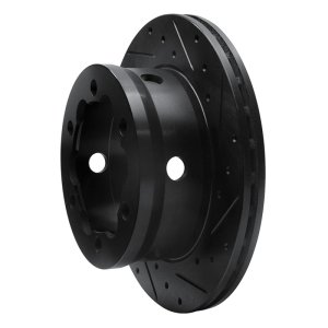 Dodge Sprinter 3500 Brake Rotor (1) - Rear Right - R1 Concepts - Drilled & Slotted - Black - `02-`06